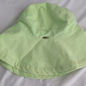 scala cotton sun hat , lime green